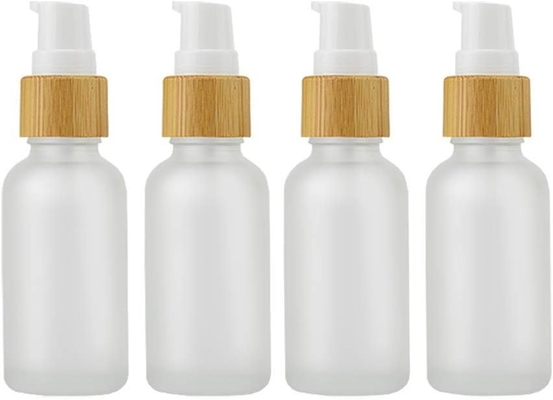 30ml Frosted Glass Lotion Bottle Travel Pump Bottles cosmetic glass bottle