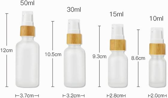 30ml Frosted Glass Lotion Bottle Travel Pump Bottles cosmetic glass bottle