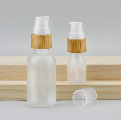 30ml Frosted Glass Lotion Bottle Travel Pump Bottles cosmetic glass bottle