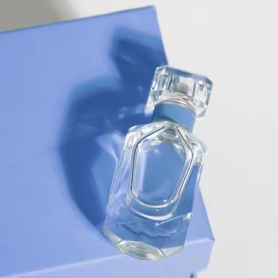 30ML Empty Transparent Square Perfume Luxury Glass Bottles Customizable Logo