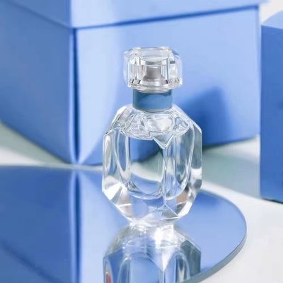30ML Empty Transparent Square Perfume Luxury Glass Bottles Customizable Logo
