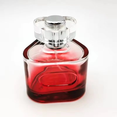 50ml 100ml Empty Perfume Bottle Red Luxury Triangles Perfume Spray Bottle
