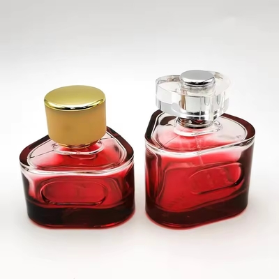 50ml 100ml Empty Perfume Bottle Red Luxury Triangles Perfume Spray Bottle
