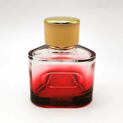 50ml 100ml Empty Perfume Bottle Red Luxury Triangles Perfume Spray Bottle