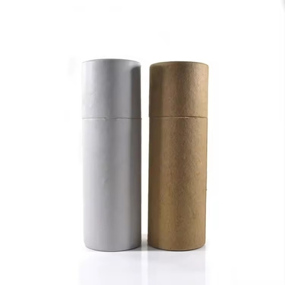 Empty Glass Essential Oil Bottle With Dropper Cap Recycled Kraft Packaging