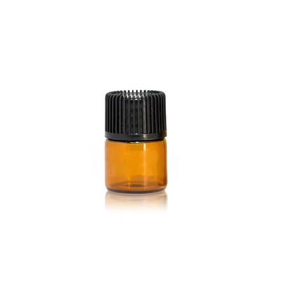 1ml 2ml 3ml 4ml 5ml Essential Oil Mini Amber Glass Vials Bottles With Screw Cap