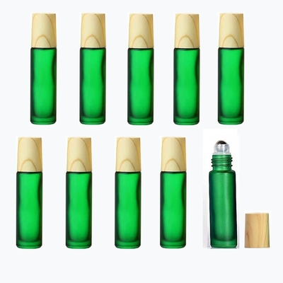 Empty Essential Oil Roll-on Bottles  with Stainless Steel Balls Frosted Glass