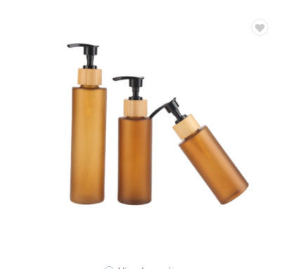 200ml 24mm Cosmetic Amber Glass Essential Oil Bottles Jars 24/410 3.4oz