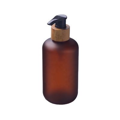 8oz  Frosted Amber 250ml Cosmetic PET Bottle UV Protection Airless Jars Cosmetic Packaging ODM