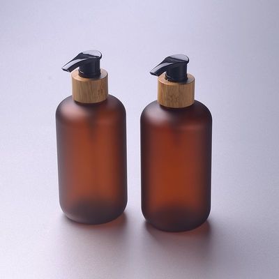 8oz  Frosted Amber 250ml Cosmetic PET Bottle UV Protection Airless Jars Cosmetic Packaging ODM