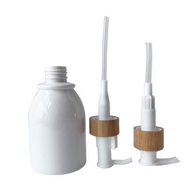 200ml 8oz Plastic Cosmetic Bottles Glass Jars 20/410 20mm Bamboo Closure