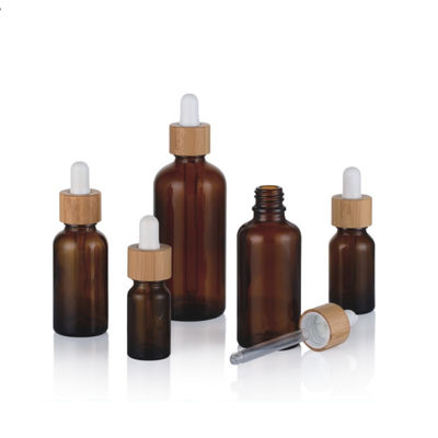 Amber 18mm 18/415 1oz Essential Oil Bottles 30ml glass roller bottles