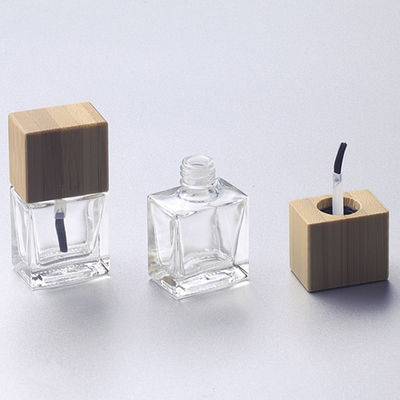15ml Unique Empty Glass Nail Polish Bottle 6CM Square 18/415