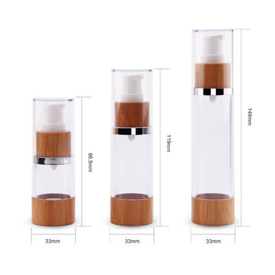 0.5oz 30ml Airless Pump Bottles 33/410 Cosmetic Packaging 33mm
