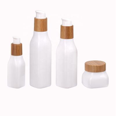 250g OPAL 100ml Empty Cosmetic Jars 46mm 40ml Square Serum Bottle