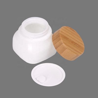 250g OPAL 100ml Empty Cosmetic Jars 46mm 40ml Square Serum Bottle