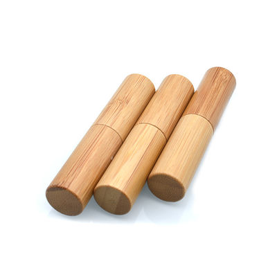 21mm 3.5g Raw Wooden Lip Balm Lipstick Tube Container Bulk 8cm