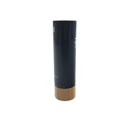 200ml Aluminum Cosmetic Soft Tube Packaging For Cosmetics Bamboo Lid 40/400 40MM