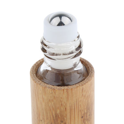 5ml 2.8 Inch Empty Cosmetic Bottles Bamboo Cosmetic Packaging Oil Roller SGS