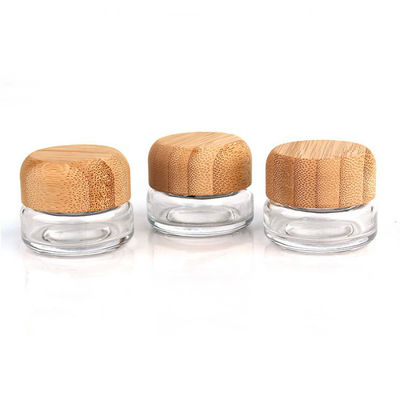 50g 2 Oz Empty Cosmetic Bottles Refillable Bamboo Airless Cream Jar ISO9001