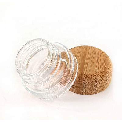 50g 2 Oz Empty Cosmetic Bottles Refillable Bamboo Airless Cream Jar ISO9001