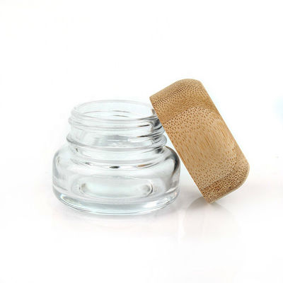 50g 2 Oz Empty Cosmetic Bottles Refillable Bamboo Airless Cream Jar ISO9001