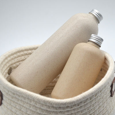 Wheat Straw Small Plastic Empty Cosmetic Bottles Containers 24mm 180ml 20/415
