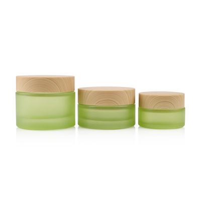 50g White 18mm Glass Cosmetic Bottles 20ml 18/400 Face Cream Jars