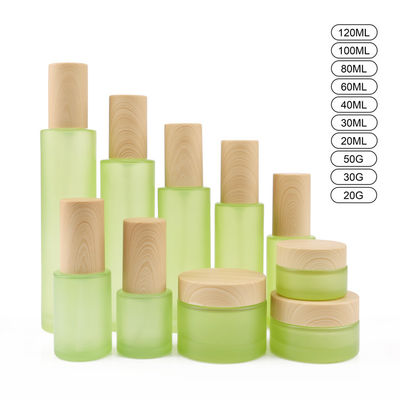 50g White 18mm Glass Cosmetic Bottles 20ml 18/400 Face Cream Jars
