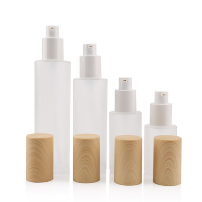 50g White 18mm Glass Cosmetic Bottles 20ml 18/400 Face Cream Jars