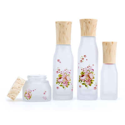 20 410 20mm Frosted Glass Cream Jar 30ml Essential Oil Bottles 50g