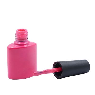 Black Bottle Gel Glass Nail Polish Bottle Bamboo ODM 10ml 0.5oz