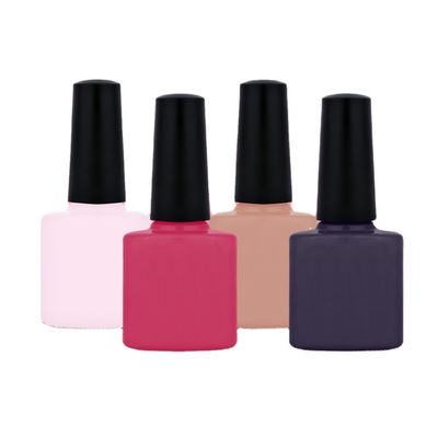 Black Bottle Gel Glass Nail Polish Bottle Bamboo ODM 10ml 0.5oz