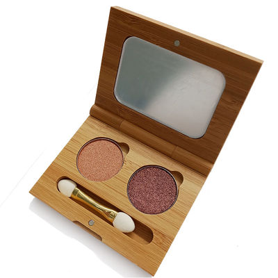 60g 14mm Eye Shadow Boxes Makeup Eye Beauty Box 5.5cm Bamboo Case