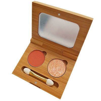 60g 14mm Eye Shadow Boxes Makeup Eye Beauty Box 5.5cm Bamboo Case
