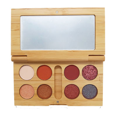 60g 14mm Eye Shadow Boxes Makeup Eye Beauty Box 5.5cm Bamboo Case