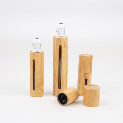 47mm 35ml Refillable Cosmetic Packaging  Jars With Bamboo Lids 28/400