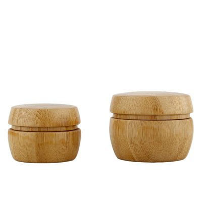 2 Oz 2.95 Inch Bamboo Lid Cosmetic Jar 30ML Airless Pump Cream Jar