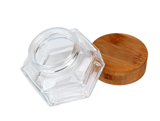 100g 38mm Empty Cosmetic Containers Cream Jar 50ml Bamboo Lid