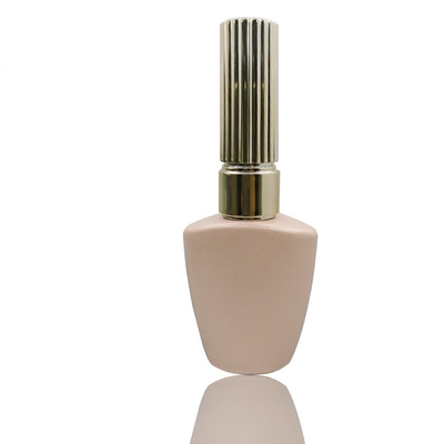 Square 12ml Nail Polish Bottle Matte Ivory Clear Empty