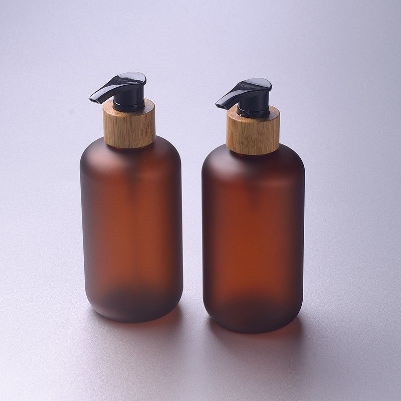 8oz  Frosted Amber 250ml Cosmetic PET Bottle UV Protection Airless Jars Cosmetic Packaging ODM